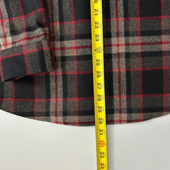 Pendleton Mens Lodge Wool Button Up Plaid Shirt Size Large - Picture 11 of 11